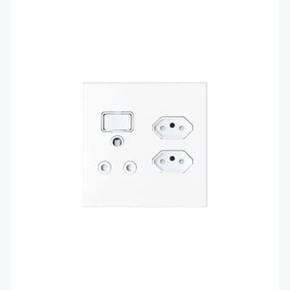WALL SOCKET 16A ROUND+ 2 X16A FLAT