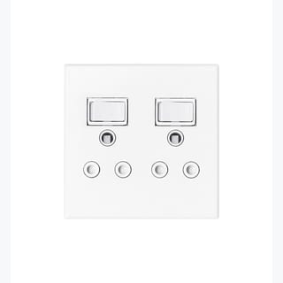 WALL SOCKET TWO SOCKET 4X4