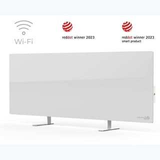 HEATER: ECO SMART TEMP GLASS 700W WHITE