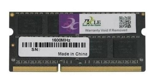 SODIMM: 8GB DDR3 1600