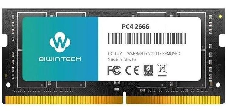 SODIMM: 4GB DDR4 2666