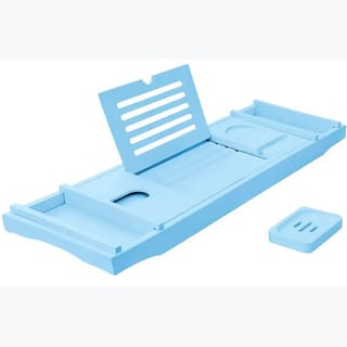 BAMBOO BATH CADDY-BABY BLUE