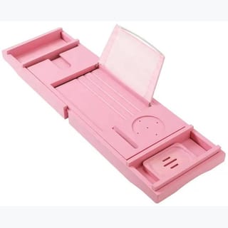 BAMBOO BATH CADDY-PINK