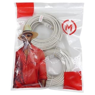 CAT5E     5M (X2) GREY SOLID COPPER