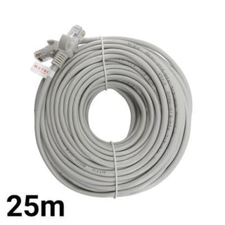 CAT5E    25M GREY SOLID COPPER