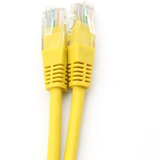 PATCH: CAT6  20CM - YELLOW