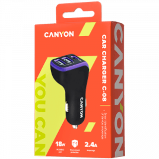 CANYON CAR CHARGER C-08 PD 18W USB-C 2US
