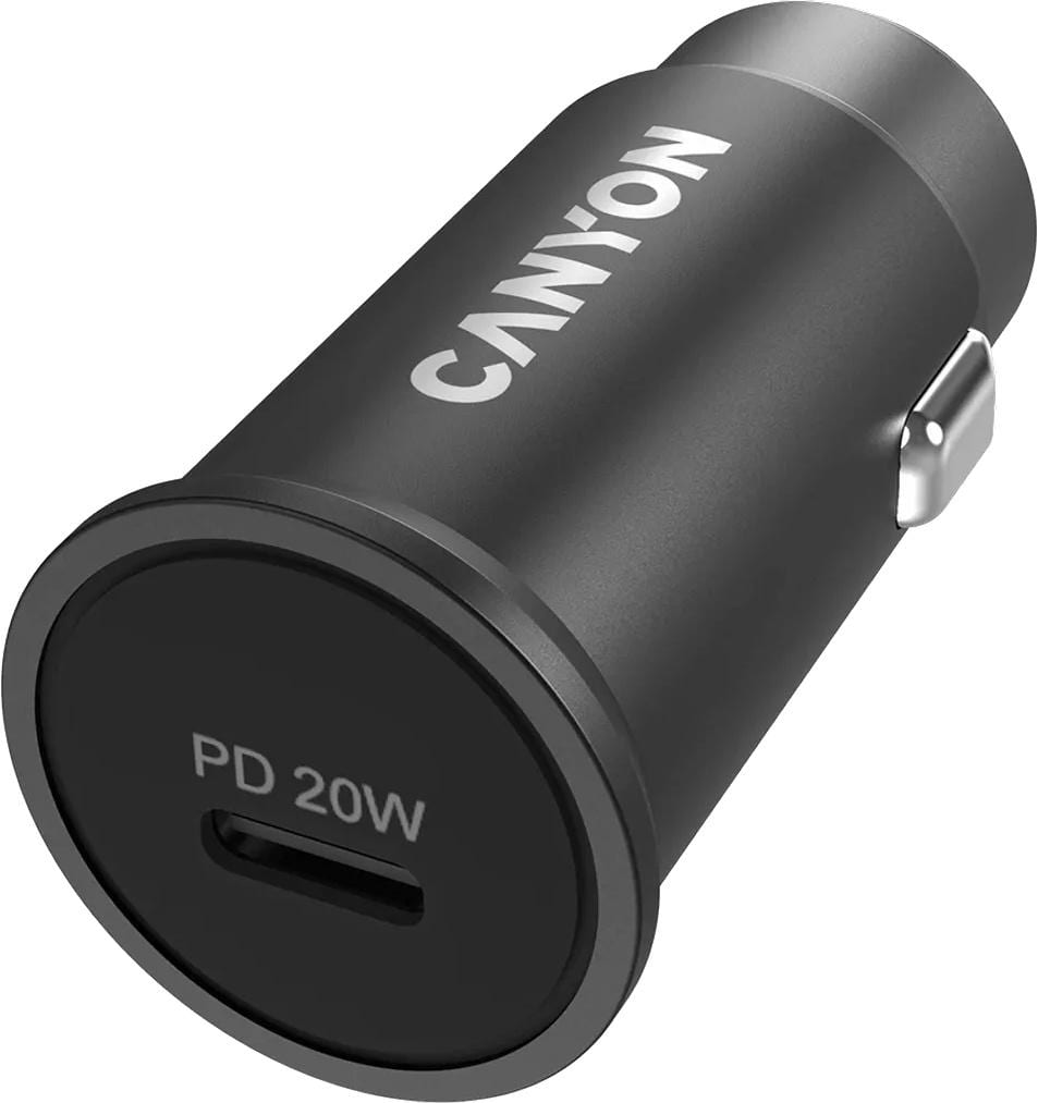 CANYON CAR CHARGER C-20 PD 20W USB-C BLA