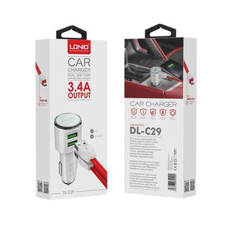 USB CAR CHARGER - 2P 5V 3.4A