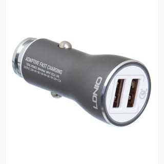 USB CAR CHARGER - 2P DIAMOND GREY