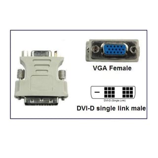 DVI-D (M) TO VGA  (F) 18+1 PIN S/LINK
