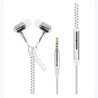 EB + MIC: ZIPPER: WHITE