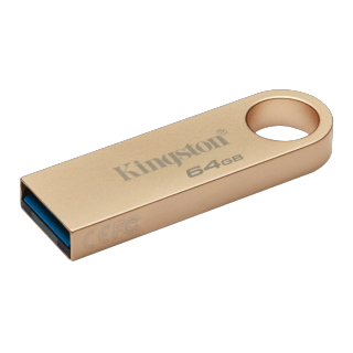 Kingston DataTraveler SE9 G3 64GB USB3.2 Gen1 Type-A Flash Drive - Gold