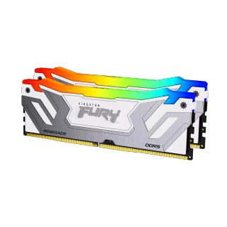 Kingston Fury Renegade RGB - 16GB x2 (32GB) , DDR5-7600MT/s , CL38 , White