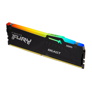 Kingston Fury Beast RGB - 32GB x1 (32GB) , DDR5-5200MT/s , CL40 , Black