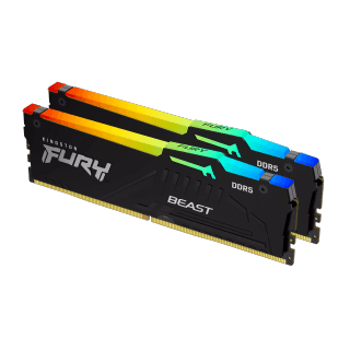Kingston Fury Beast RGB - 32GB x2 (64GB) , DDR5-6400MT/s , CL32 , Black