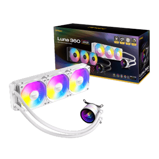 Antec Luna - 360mm ARGB CPU Water Cooler - White