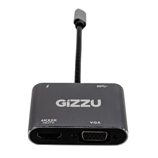 GIZZU 4-IN-1 TYPE-C TO HDMI/VGA/USB3.0 H