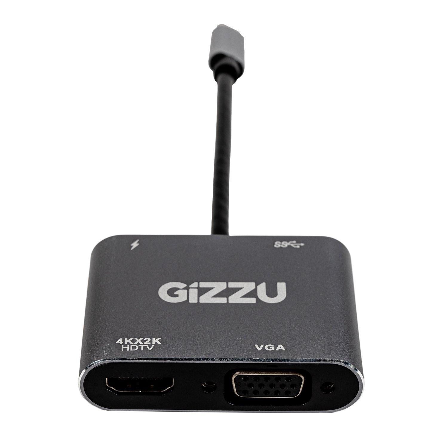 GIZZU 4-IN-1 TYPE-C TO HDMI/VGA/USB3.0 H