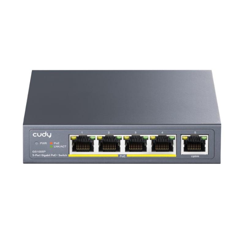 5-PORT GIGABIT POE+ UNMANAGED SWITC