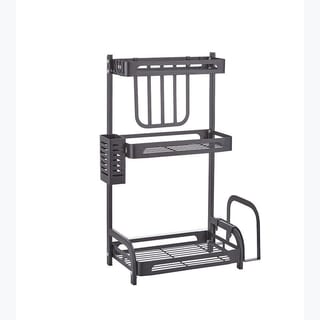 KC: 3 TIER SPICE RACK - BLACK