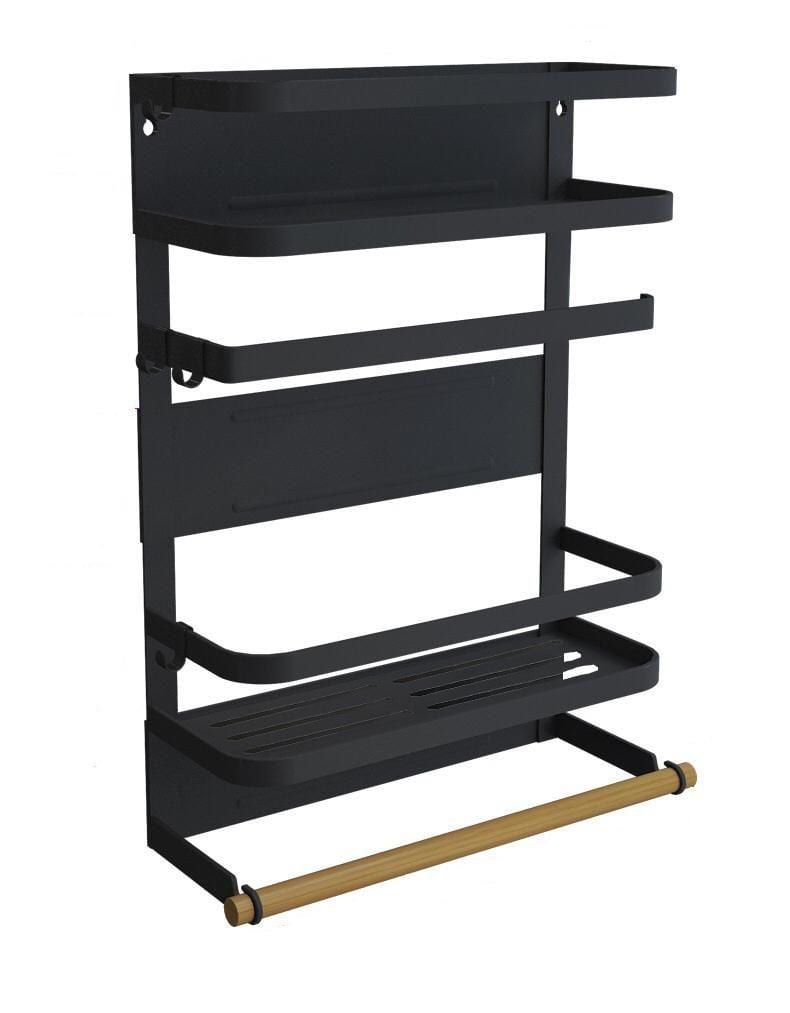 KC: 3 TIER MAG. FRIDGE RK - BLACK