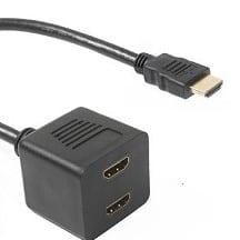 HDMI (M) TO HDMI (2F) SPLITTER 20CM