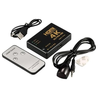 HDMI: 3X IN + 1X OUT + IR REMOTE
