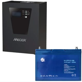 B: IVR-1200MPPT + 1X LPF12-100 LITH BAT