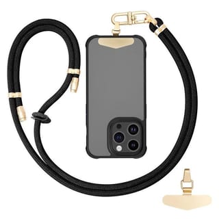 CELL LANYARDS 160CM BK+GLD