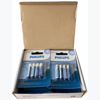 POWER ALKALINE BATTERY AAA 4 PACK - 12X
