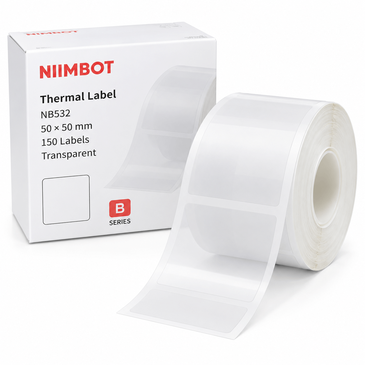 50X50MM 150 TRANSPARENT LBL