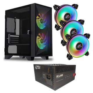 B: SCURA CASE + 750W + 3X VELOCITA FAN