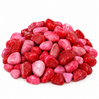 PREMIUM DECORATIVE PEBBLES - RED/PINK