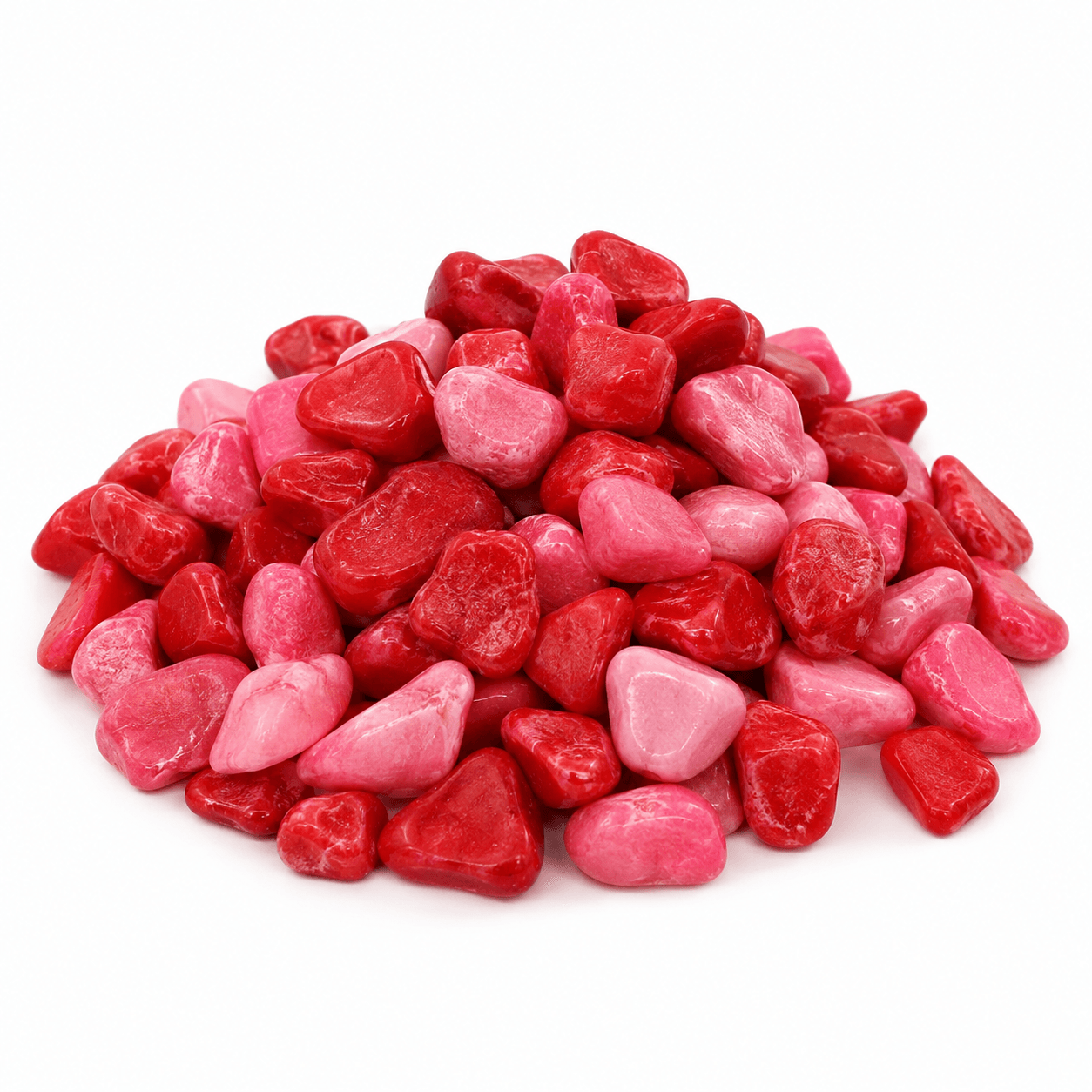 STANDARD DECORATIVE PEBBLES - RED/PINK