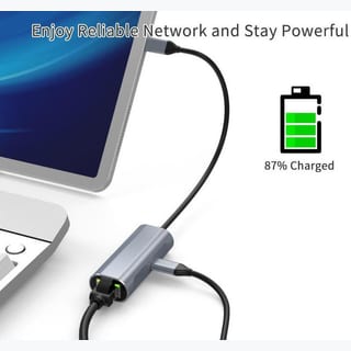 HUB: USB-C - 2P - 1X GB LAN + USB-C