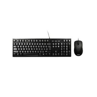 Port Black Wired Keyboard & Mouse Combo