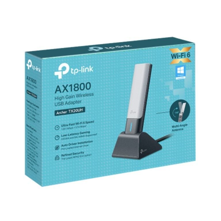 TP-Link Archer TX20UH AX1800 High Gain Dual Band Wi-Fi 6 USB Adapter