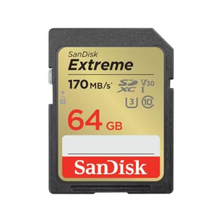 SanDisk Extreme SD UHS I Card for 4K Video 64GB