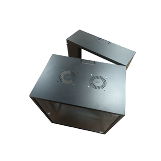 Zone Lite 15U 400+200mm Swing Frame Black Wall Mount Cabinet