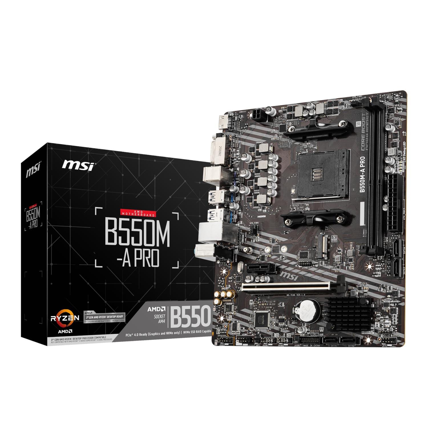 AMD: B550 M-ATX DDR4, RAID 0,1,10