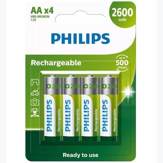 AA 2600MAH 4 PACK RECHARGEABLE