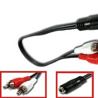 2RCA (M) TO STEREO (F) 1.8M
