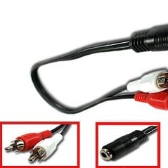 2RCA (M) TO STEREO (F) 1.8M