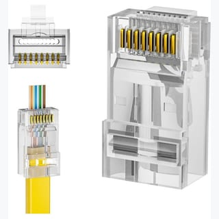 PASS THROUGH RJ45 CONNECTORS (100)