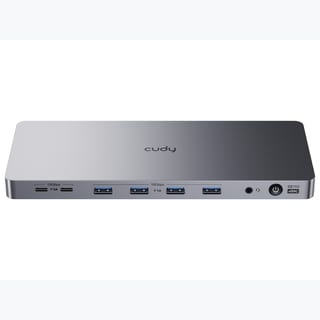 Cudy Dual 4K 10Gbps USB-A & USB-C Gigabit Ethernet Docking Station