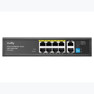 Cudy 8 Port Fast Ethernet PoE 115W 2 Gigabit Switch