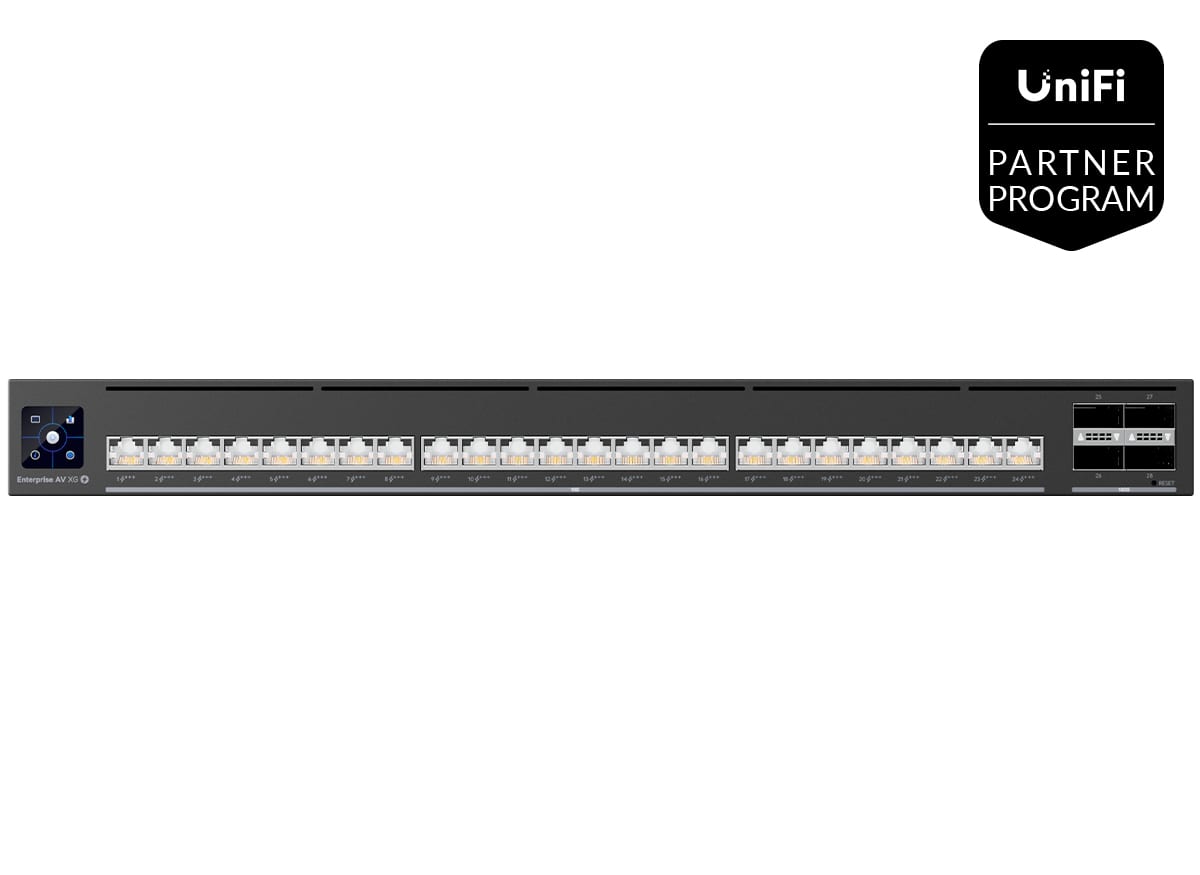 Ubiquiti UniFi Enterprise Audio/Video XG 24 Port PoE Switch
