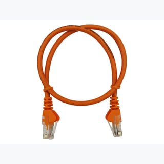 Linkbasic 50cm UTP Cat5e Flylead Orange