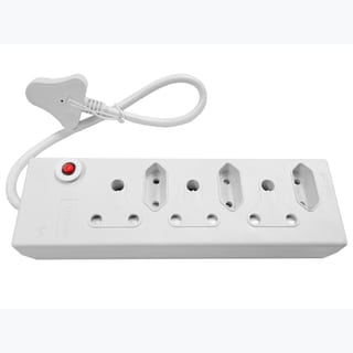 Multi Plug 3x16A 3x5A 0.5m Cord White
